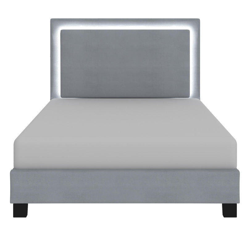 !nspire Lumina Queen Upholstered Platform Bed 101-088Q-GY IMAGE 4