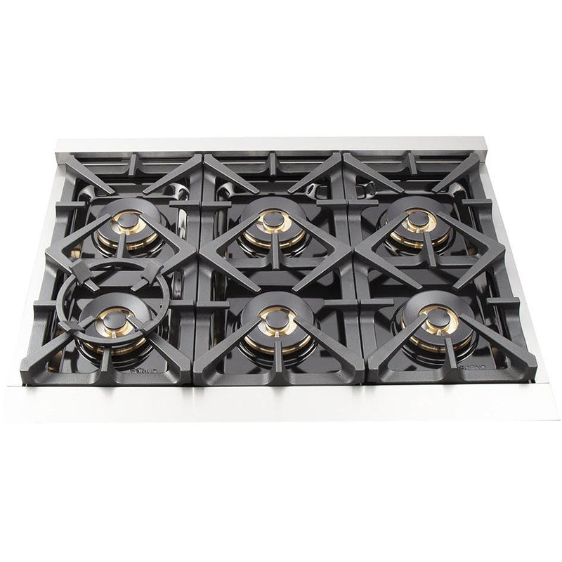  Forno Capriasca Alta Qualita 36-inch Freestanding Dual Fuel Range with Convection Technology FFSGS6187-36 IMAGE 4