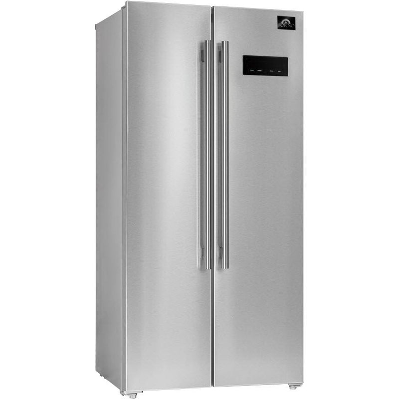  Forno 33-inch, 15.6 cu.ft. Freestanding Side-by-Side Refrigerator with LED Display on Door FFRBI1805-33SB IMAGE 4