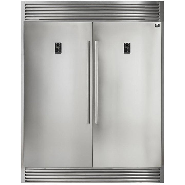  Forno 60-inch, 27.6 cu.ft. Built-in Refrigerator and Freezer Combo with LED Display FFFFD1933-60S IMAGE 1