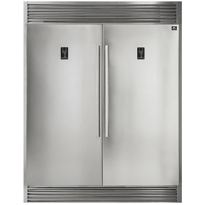 Forno 60-inch, 27.6 cu.ft. Built-in Refrigerator and Freezer Combo with LED Display FFFFD1933-60S IMAGE 1