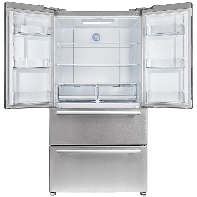  Forno 36-inch, 19.2 cu.ft. Freestanding French 4-Door with Interior Ice Maker FFRBI1820-36SB IMAGE 2