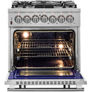  Forno 30-inch Freestanding Dual-Fuel Range with True Convection Technology FFSGS6125-30 IMAGE 2