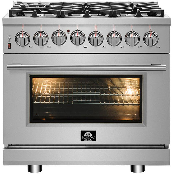  Forno 36-inch Freestanding Dual-Fuel Range with True Convection Technology FFSGS6125-36 IMAGE 1