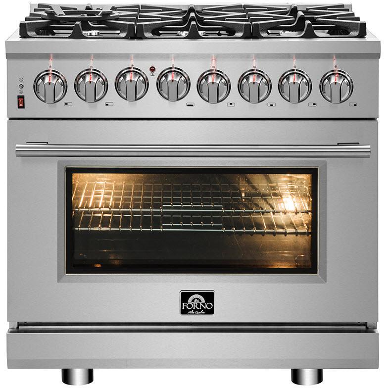  Forno 36-inch Freestanding Dual-Fuel Range with True Convection Technology FFSGS6125-36 IMAGE 1