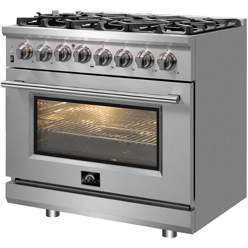 Forno 36-inch Freestanding Dual-Fuel Range with True Convection Technology FFSGS6125-36 IMAGE 2