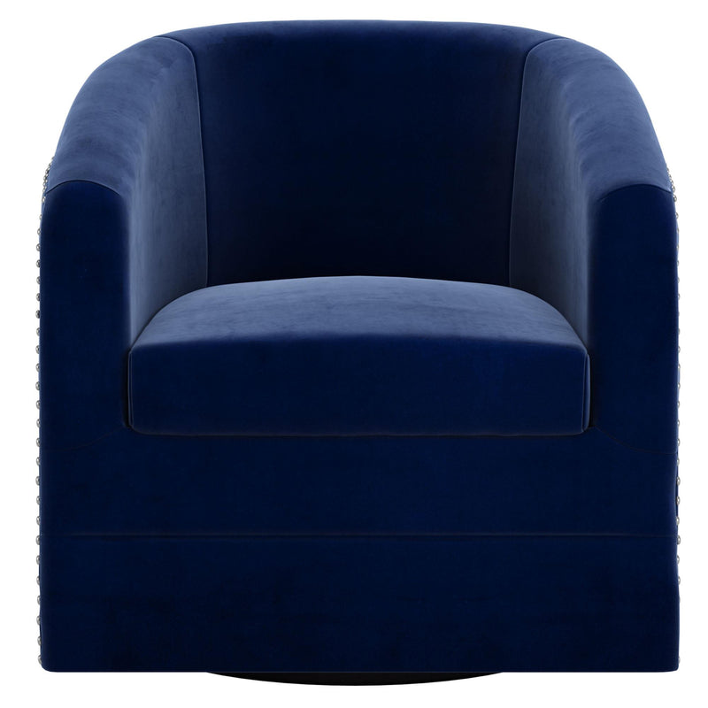 !nspire Velci Swivel Fabric Accent Chair 403-373BLU IMAGE 3