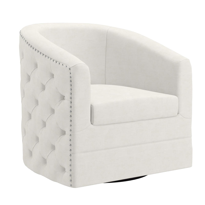 !nspire Velci Swivel Fabric Accent Chair 403-373IV IMAGE 1