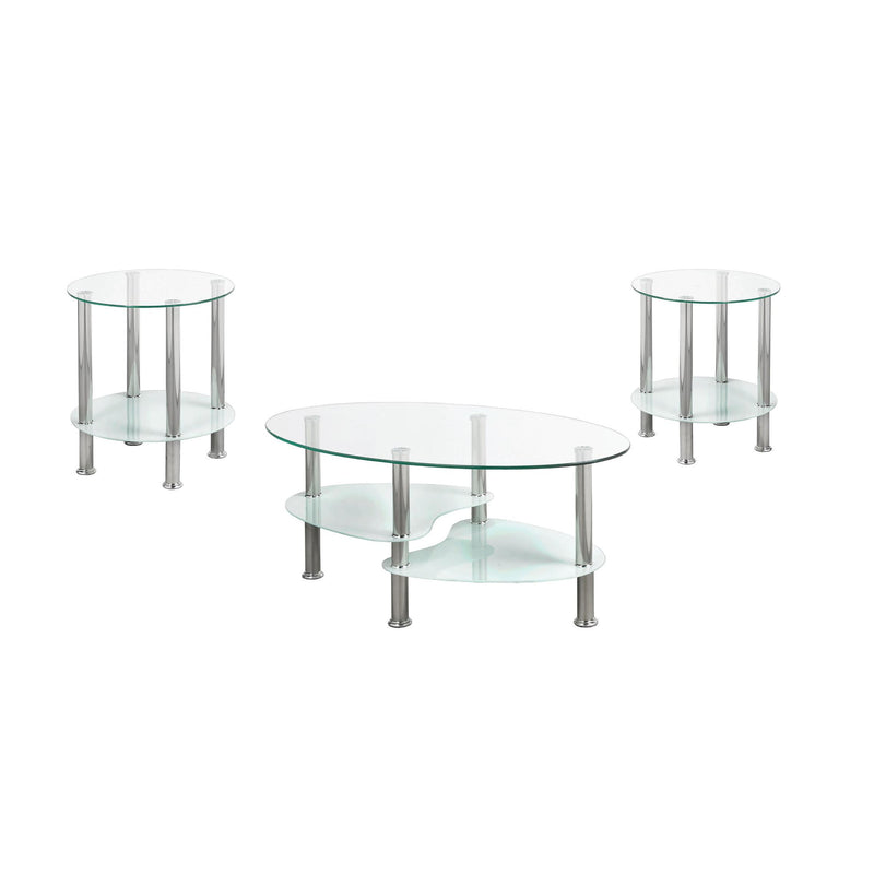 IFDC Occasional Table Set IF 2605 Occasional Table Set - White IMAGE 1