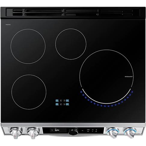 Samsung 30-inch Slide-in Electric Induction Range with WI-FI Connect NE63T8911SS/AC IMAGE 5