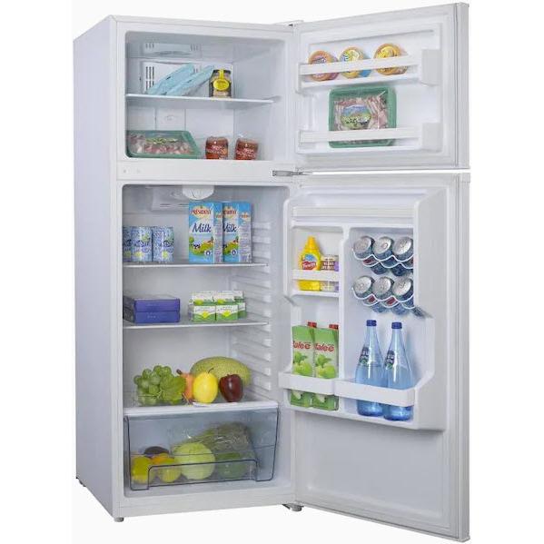 Galanz 24-inch, 10 cu.ft. Freestanding Top Freezer Refrigerator with Can Rack GLR10TWEF IMAGE 3