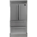  Forno 36-inch, 19.2 cu.ft. Freestanding French 4-Door Refrigerator with Interior Ice Maker FFRBI1820-40SG IMAGE 1