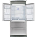  Forno 36-inch, 19.2 cu.ft. Freestanding French 4-Door Refrigerator with Interior Ice Maker FFRBI1820-40SG IMAGE 2