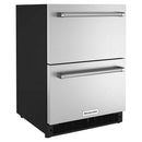  KitchenAid 24-inch Undercounter Double-Drawer Refrigerator KUDR204KSB IMAGE 3