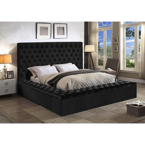 IFDC Queen Upholstered Platform Bed with Storage IF 5793 - 60 IMAGE 1