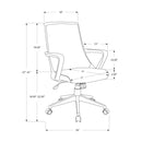 Monarch I 7297 Office Chair - Black/Dark Grey Fabric IMAGE 11
