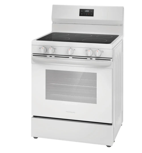 Frigidaire Cuisinière amovible électrique de 30 pouces avec technology Even Baking FCRE305CBW (BOITE OUVERTE)