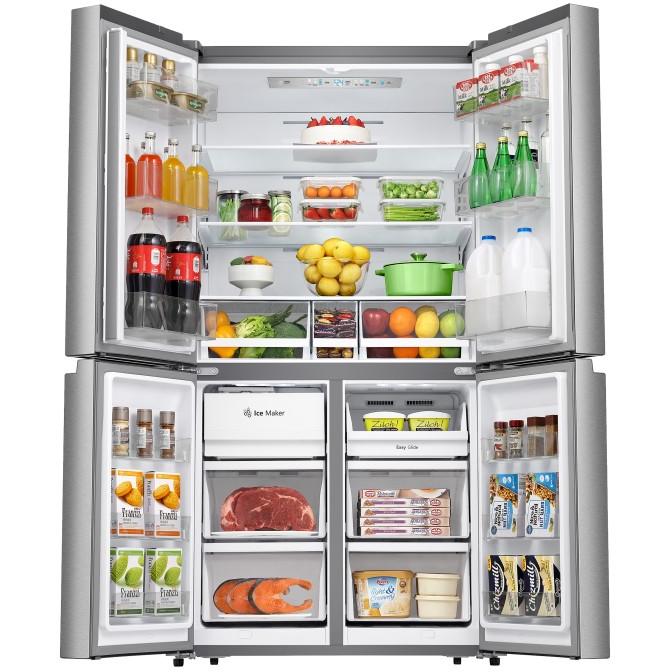 Hisense 36-inch, 21.5 cu. ft. Counter-Depth French 4-Door Refrigerator RQ22N6ASD IMAGE 2