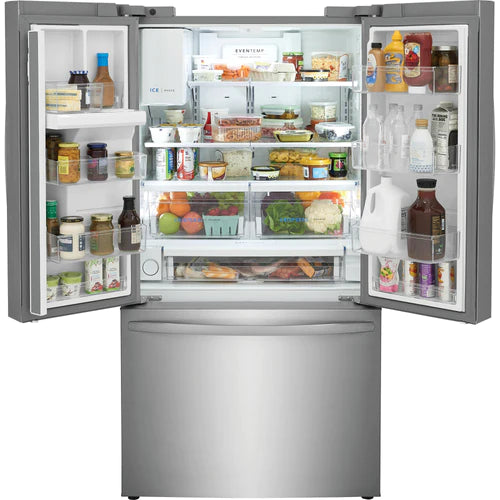 Frigidaire 36-inch, 27.8 cu. ft. French Door Three-Door Refrigerator with Dispenser FRFS2823AS [OPEN BOX]