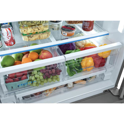 Frigidaire 36-inch, 27.8 cu. ft. French Door Three-Door Refrigerator with Dispenser FRFS2823AS [OPEN BOX]