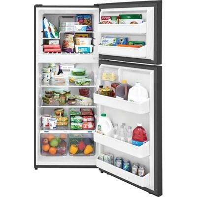 Frigidaire 28-inch, 17.6 cu.ft. Freestanding Top Freezer Refrigerator with LED Lighting FFHT1822UV