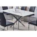 IFDC Dining Table with Glass Top and Pedestal Base T 1442 IMAGE 1