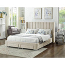 IFDC Queen Upholstered Platform Bed with Storage IF 5312 - 60 IMAGE 1