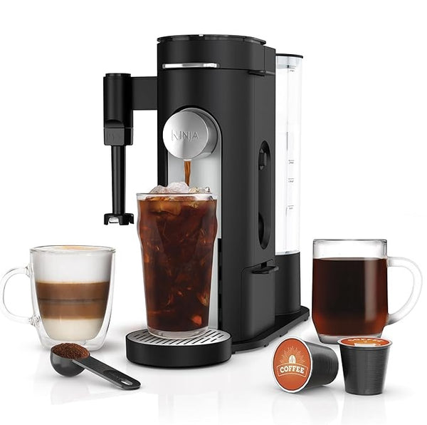 Ninja Pods & Grounds Single Serve Specialty Coffee Maker Compatible with K-Cup Pods PB051CCO [OPEN BOX]