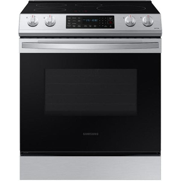 Samsung 30-inch Slide-in Induction Range with Wi-Fi Connectivity and Voice Control NE63B8411SS/AC IMAGE 1