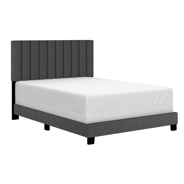 Worldwide Home Furnishings Jedd Full Upholstered Panel Bed 101-297D-CHL IMAGE 1