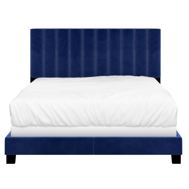 Worldwide Home Furnishings Jedd Queen Upholstered Panel Bed 101-297Q-NAV IMAGE 3