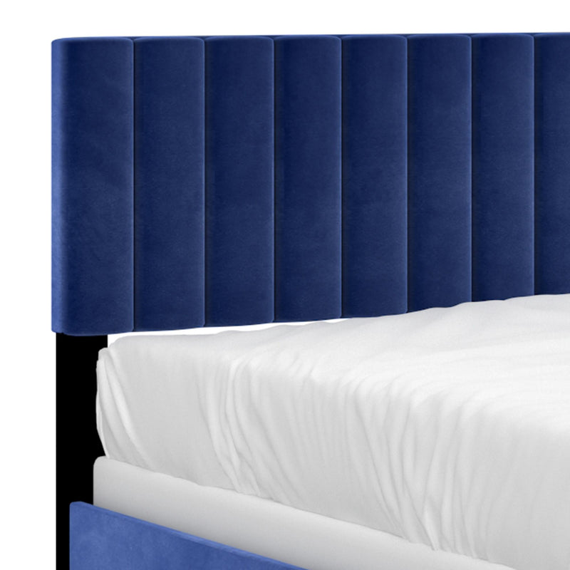 Worldwide Home Furnishings Jedd Queen Upholstered Panel Bed 101-297Q-NAV IMAGE 5