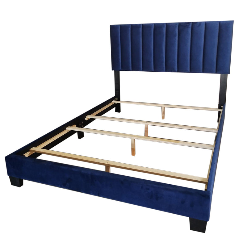 Worldwide Home Furnishings Jedd Queen Upholstered Panel Bed 101-297Q-NAV IMAGE 6