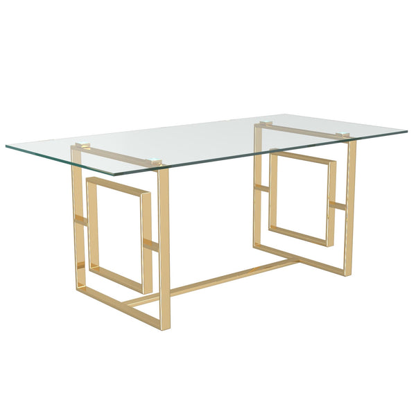 !nspire Eros Dining Table with Glass Top 201-482GL IMAGE 1