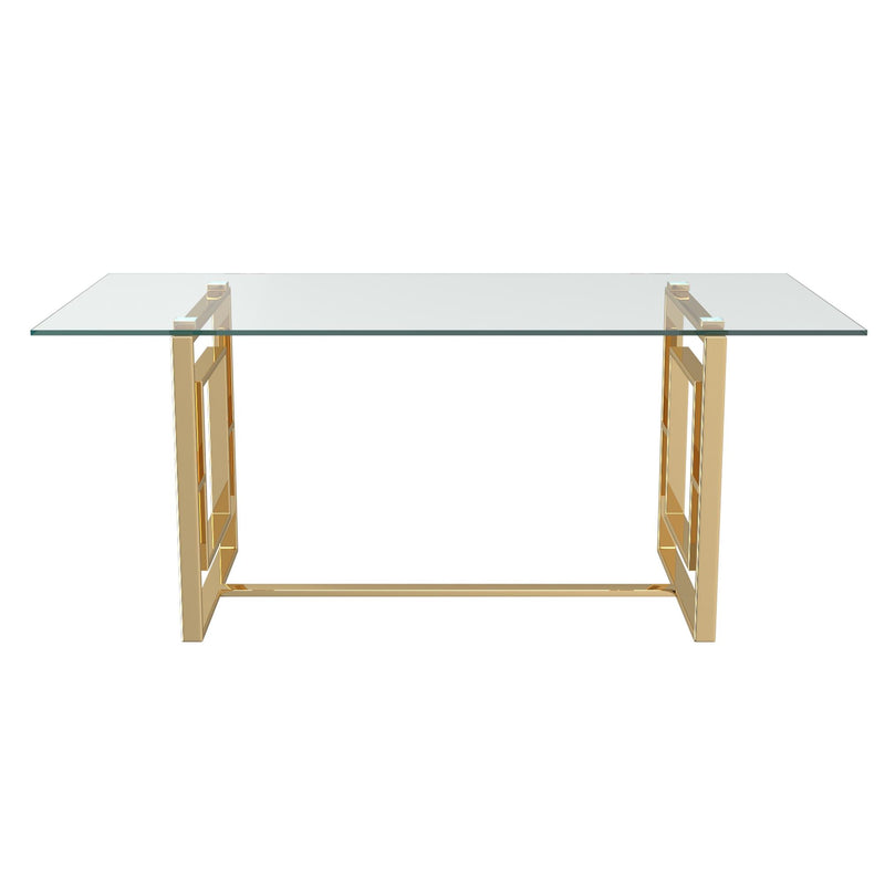 !nspire Eros Dining Table with Glass Top 201-482GL IMAGE 3