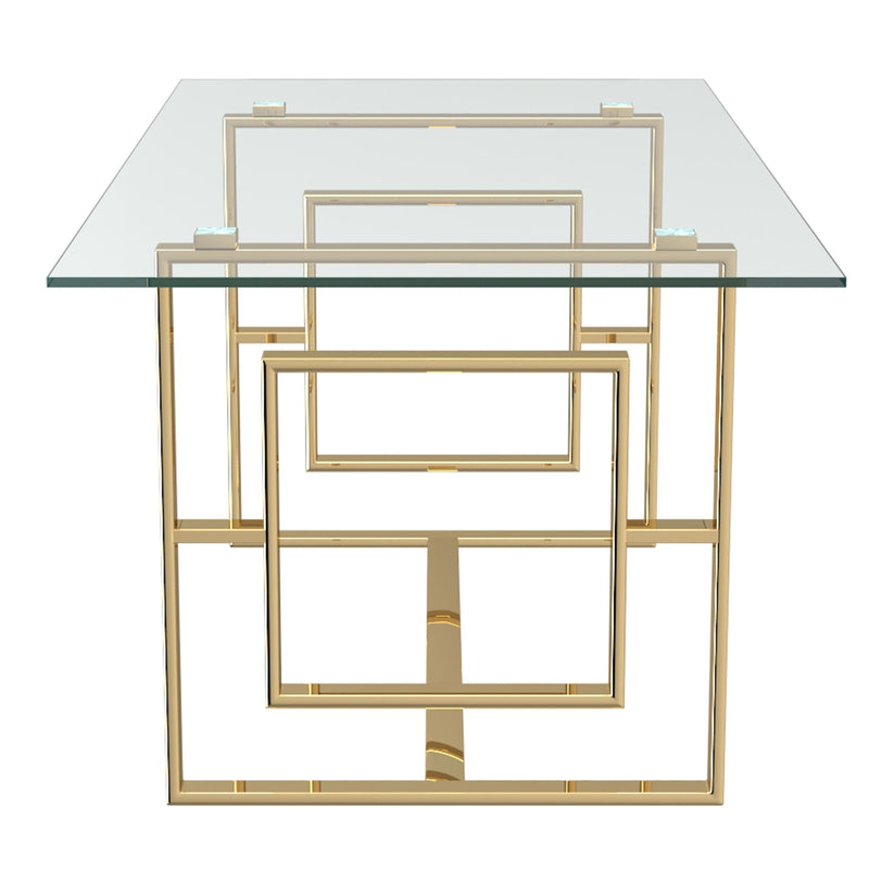 !nspire Eros Dining Table with Glass Top 201-482GL IMAGE 4