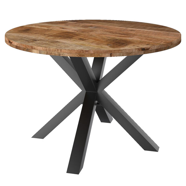 Worldwide Home Furnishings Round Arhan Dining Table with Pedestal Base 201-580NT IMAGE 1