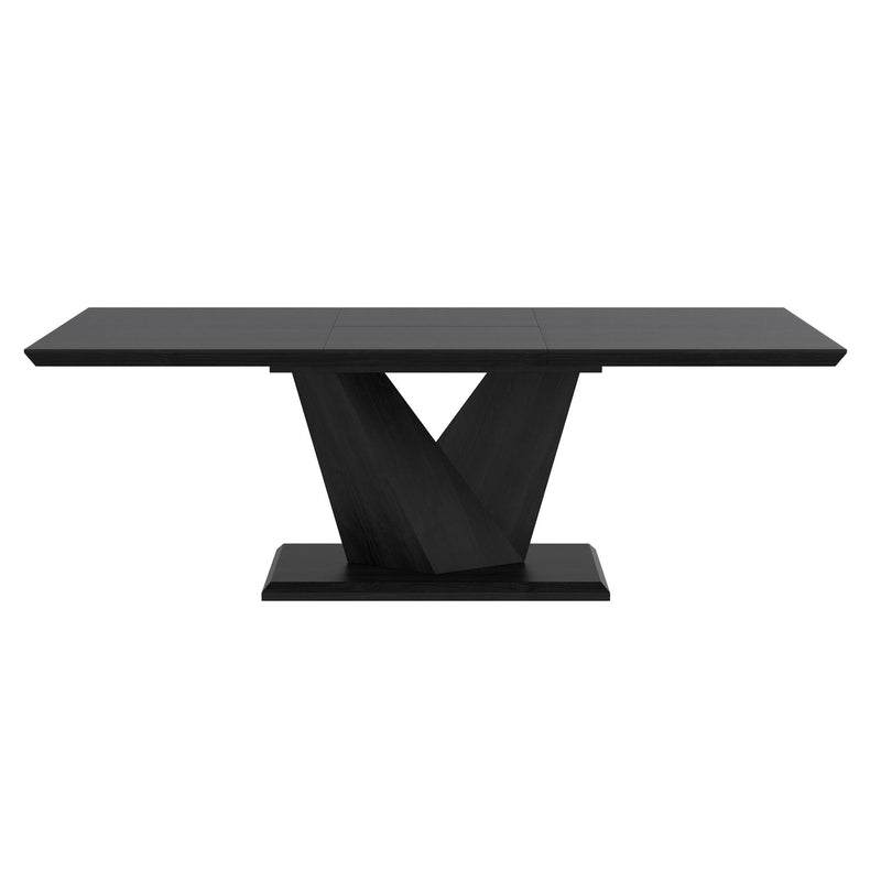 !nspire Eclipse Dining Table with Pedestal Base 201-860BLK IMAGE 3