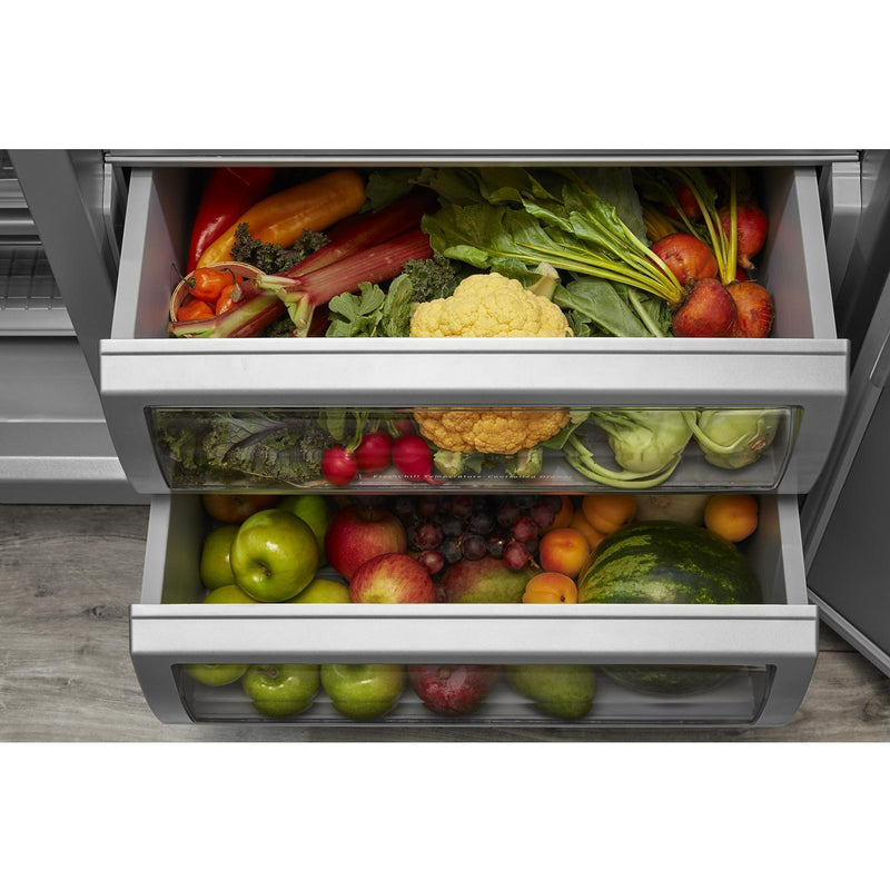 KitchenAid 42-inch, 25.1 cu. ft. Built-in Side-by-Side Refrigerator with External Water and Ice Dispensing System KBSD702MPS IMAGE 15