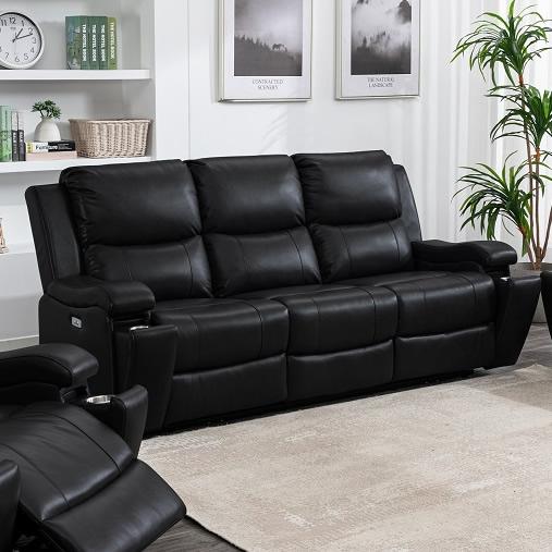 IFDC Power Reclining Bonded Leather Sofa IF 8032 - S IMAGE 1