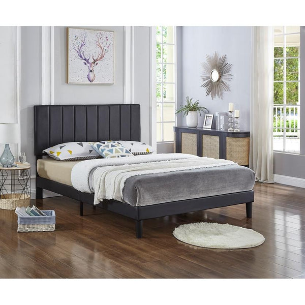 IFDC Queen Upholstered Platform Bed IF 5360 - 60 IMAGE 1
