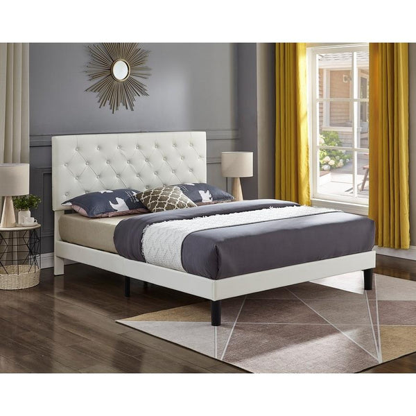 IFDC Queen Upholstered Platform Bed IF 5382 - 60 IMAGE 1