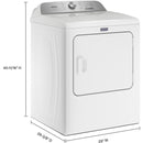  Maytag 7.0 cu. ft. Electric Dryer with Pet Pro Option YMED6500MW IMAGE 9