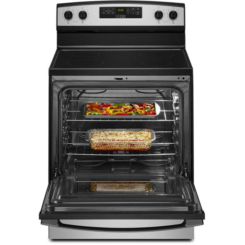 Amana 30-inch Freestanding Electric Range with Temp Assure™ Cooking System AER6303MMS IMAGE 2