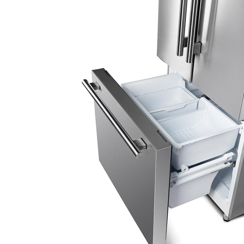  Forno 30-inch, 17.5 cu. ft. Counter-Depth French 3-Door Refrigerator with Interior Ice Maker FFFFD1974-31SB IMAGE 3