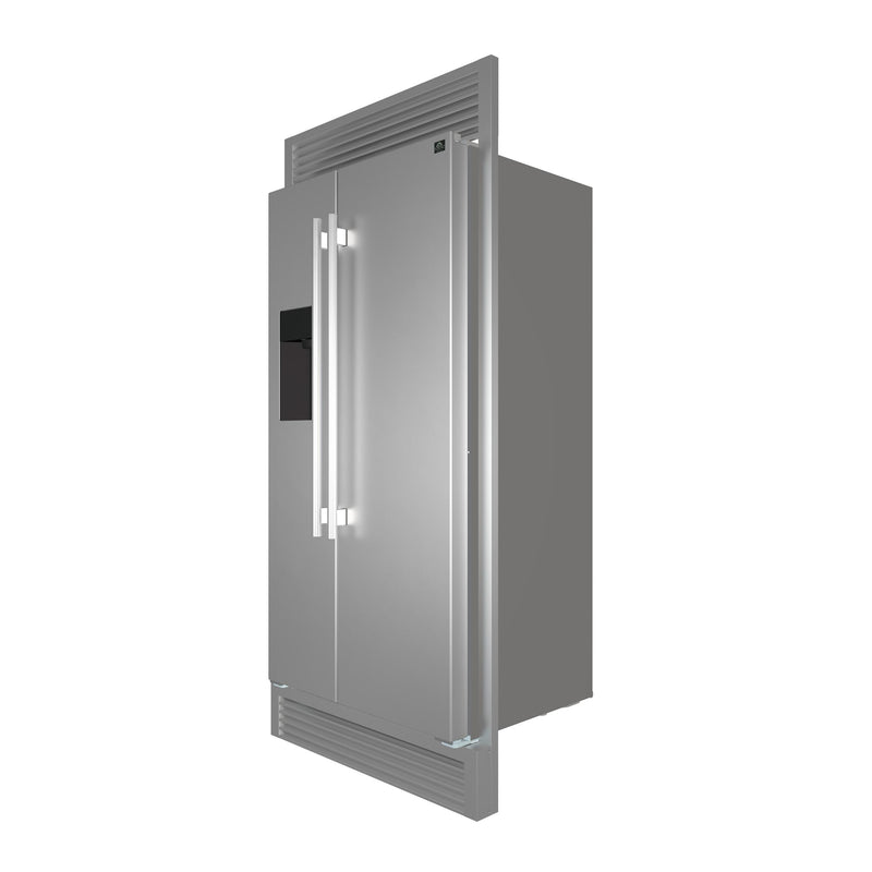  Forno 36-inch, 20 cu. ft. Freestanding Side-by-Side Refrigerator FFRBI1844-36SB IMAGE 11