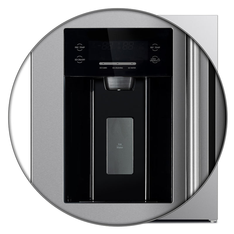  Forno 36-inch, 20 cu. ft. Freestanding Side-by-Side Refrigerator FFRBI1844-36SB IMAGE 6