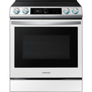  Samsung 30-inch Slide-in Electric Induction Range with WI-FI Connect NE63BB891112/AC IMAGE 1