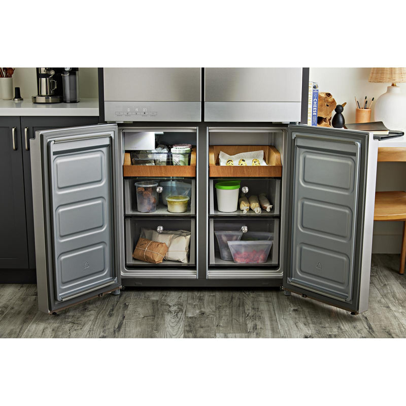 KitchenAid 36-inch, 19.4 cu. ft. Counter-Depth 4-Door Refrigerator with PrintShield™ Finish KRQC506MPS IMAGE 12