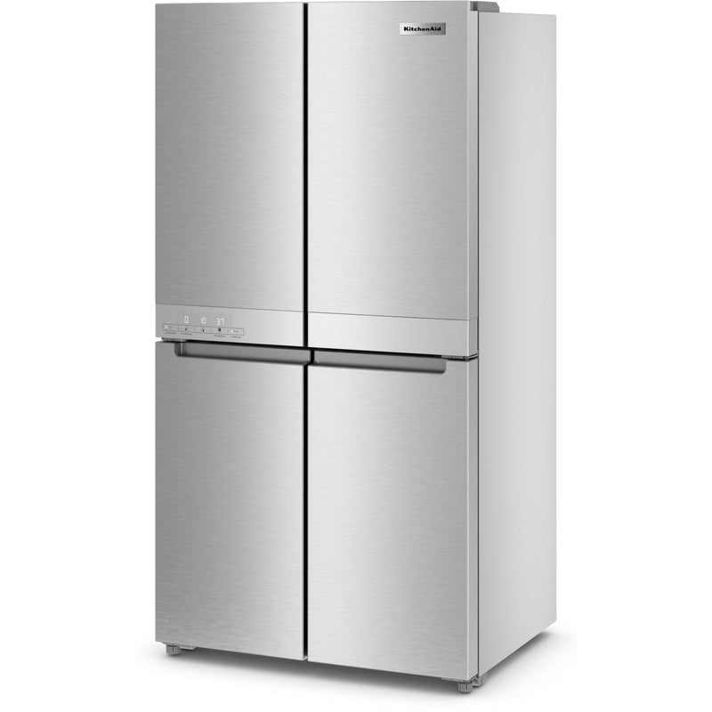 KitchenAid 36-inch, 19.4 cu. ft. Counter-Depth 4-Door Refrigerator with PrintShield™ Finish KRQC506MPS IMAGE 4